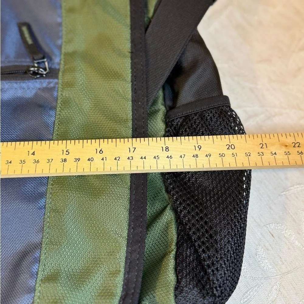 Vintage Eddie Bauer Outfitter EB-20‎ Messenger Bag Blue Green Black Laptop Case